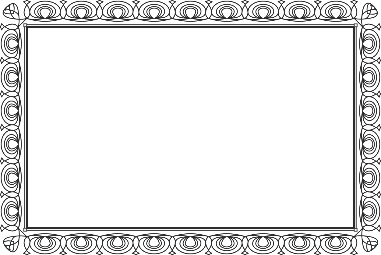 Vintage Ornate Rectangular Frame